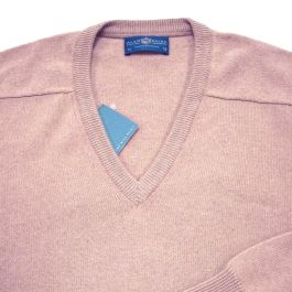 50〜60s Alan Paineバーガンディ Vネックセーター vintage ALAN PAINE』 (アラン ペイン) 7G メリノウール クリケット Vネック