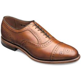 Allen Edmonds Shoes Mens 10.5D Strand Cap Toe Brogue Oxford 1635 Walnut Brown Allen Edmonds Strand Cap-Toe Lace-up Dress Shoe / 1635  main image 2