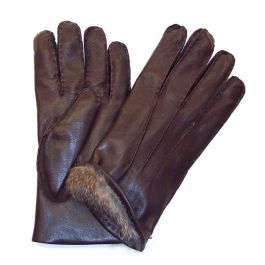 小物 FUTURE ARCHIVE/Leather Glove Chester Jefferies Cape Gloves - Rabbit Fur lined - Brown | Men's