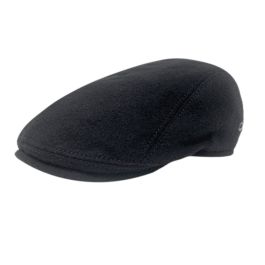 Gottmann Lambswool Flatcap - Black | Men's and women's clothing