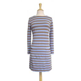 Marimekko Pore Striped Dress - Camel & Light Blue (037414) | Men's and  women's clothing