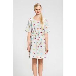 Marimekko Mono Linen Dress - Multicolored Squares | Men's and women's  clothing