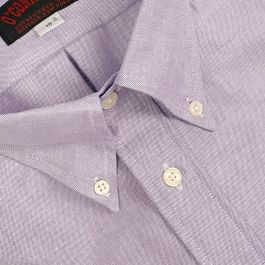 O'C Unlined & Unfused Oxford Cloth Button Down Shirt - Purple