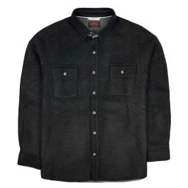 O'Connell's Alpaca Shirt Jacket - Black | Men's and women's clothing