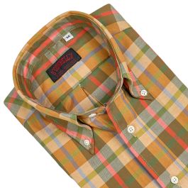 O'Connell's Button Down Long Sleeve Cotton Twill Sport Shirt - Autumn Colors  | Men's and women's clothing