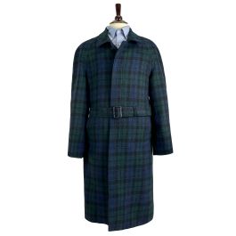 スーツセレクト　Harris Tweed ブラックウォッチ Y4 Black Watch Harris Tweed Sport Coat - The Ben Silver Collection