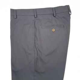 O'Connell's plain front Cotton Dress Gabardine Trousers - Ash
