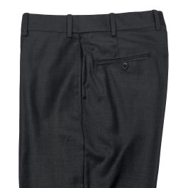 極美品 kolor rugged serge trousers size2 O'Connell's Plain Front Wool Serge Trousers - Dark Charcoal