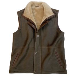 トップス BEST MADE CO. Shearling Wool Vest USA Wool Fleece Vest – Best Made Company