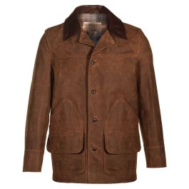 Schott NYC Oiled Cowhide Rancher Jacket - Brown | Men's and