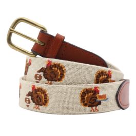 Smathers & Branson Needlepoint Belt - Turkey Day | Men