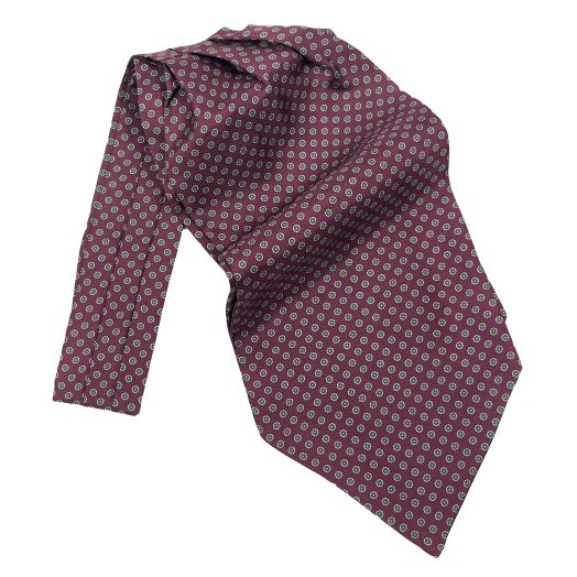 Aktinsons Silk Ascot - Rondels - Wine (107952)