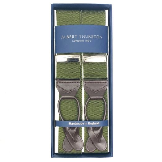 Albert Thurston Solid Braces - Olive (099536)