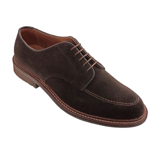 Alden Mocc Toe Blucher - Dark Chocolate Suede (704L)