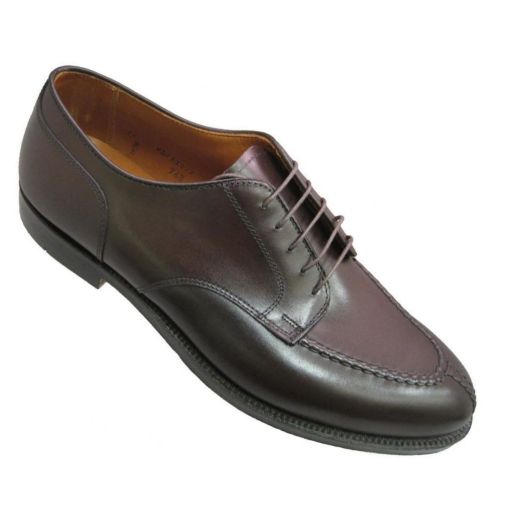 Alden Norwegian Front Blucher with Handsewn Vamp & Toe Seam - Dark Brown Calfskin (968)