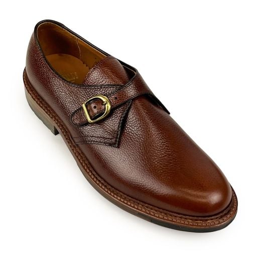 Alden for O'Connell's Exclusive Make-Up - Monkstrap - Mahogany Alpine Grain (D6434C)