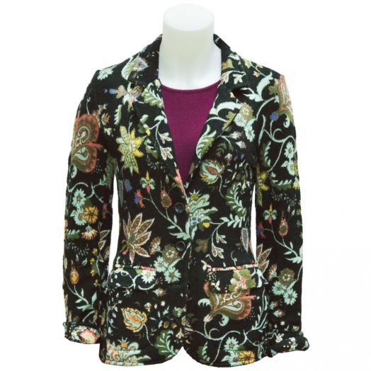 Aldo Martins Botanical Jacquard Knit Jacket- Wool Blend - (8718)