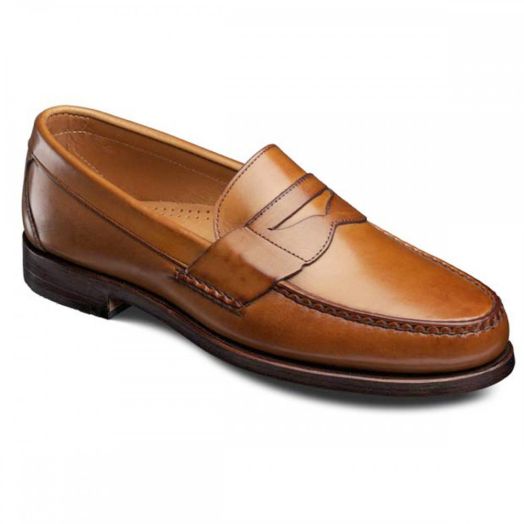 Allen Edmonds Cavanaugh Pinch Penny Slip-on Loafer - Walnut Burnished Calfskin (Style 50025)