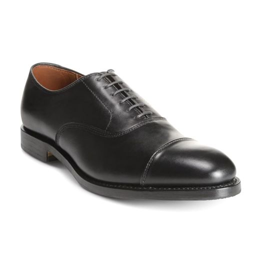 Allen Edmonds Park Avenue Cap-toe Lace-up Oxford Dress Shoe- Black Custom Calfskin with V-Treads (Style 5616)