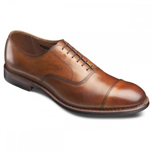 Allen Edmonds Park Avenue Cap-toe Lace-up Oxford Dress Shoe- Walnut Burnished Calfskin (Style 5956)