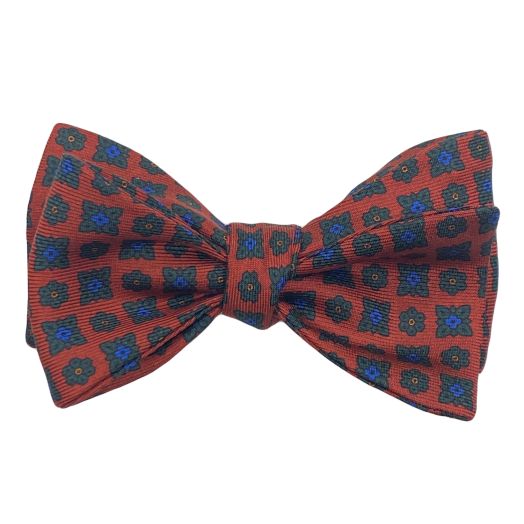 Atkinsons Ancient Madder Bow Tie - Neat - Rust (83262)