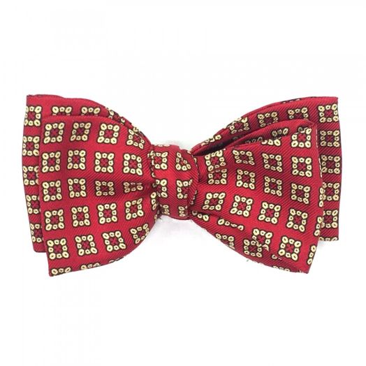 Atkinsons Ancient Madder Bow Tie - Print - Rust (88205)
