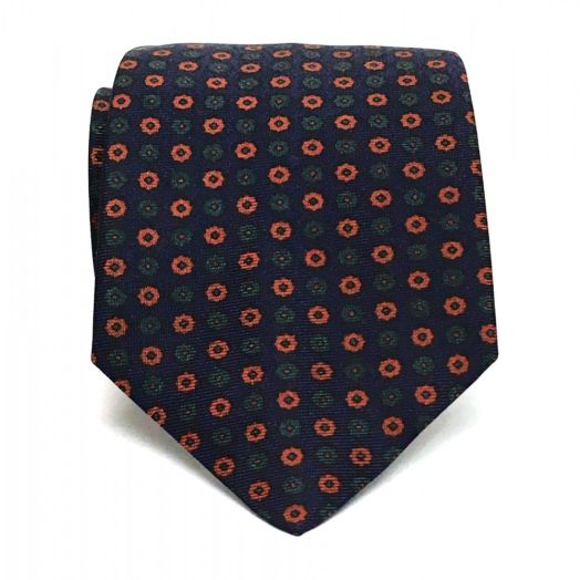 Atkinsons Ancient Madder Necktie - Neat - Navy (88251)