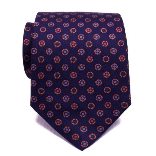 Atkinsons Ancient Madder Necktie - Neat (Nvy7) (68016)
