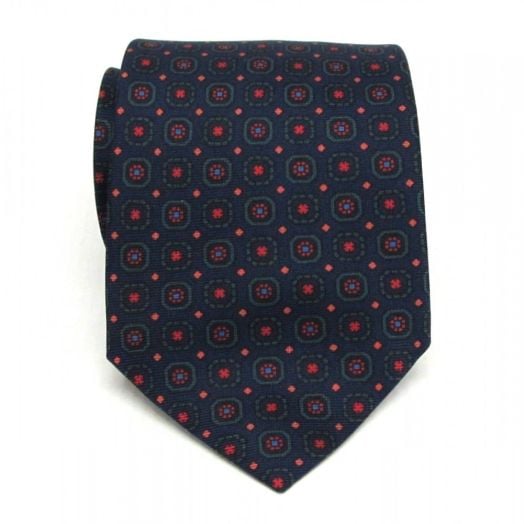 Atkinsons Ancient Madder Necktie - Neat (Nvy9) (73271)