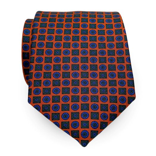 Atkinsons Ancient Madder Necktie - Neat - Rust (44779)
