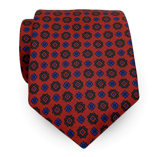 Atkinsons Ancient Madder Necktie - Neat - Rust (56643)
