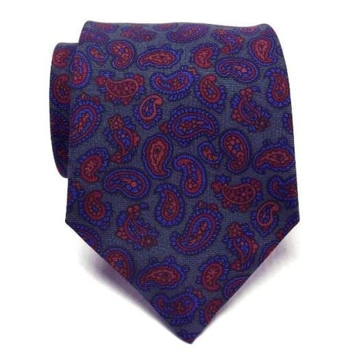 Atkinsons Ancient Madder Necktie - Paisley (Grn2) (44757)