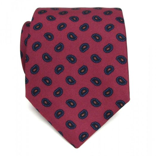 Atkinsons Ancient Madder Necktie - Paisley - Red (44776)