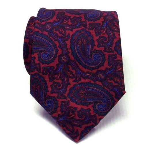 Atkinsons Ancient Madder Necktie - Paisley - Red1 (Extra Long) (73248)