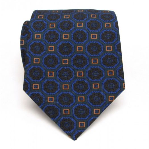 Atkinsons Ancient Madder Necktie - Print - Green (44766)