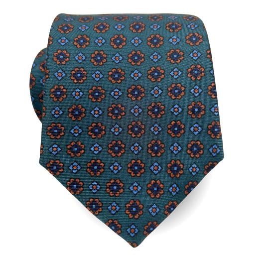 Atkinsons Ancient Madder Necktie - Print (Grn0a)