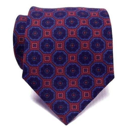Atkinsons Ancient Madder Necktie - Print (Rst1) (44765)