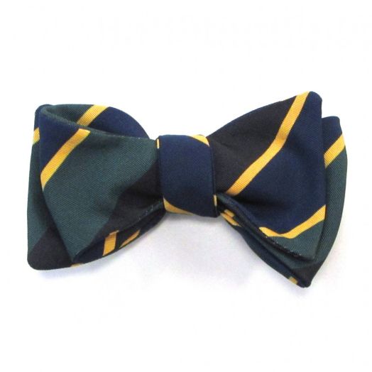 Atkinsons Irish Poplin Bow Tie - Regimental Stripe - Gordon Highlanders (78832)