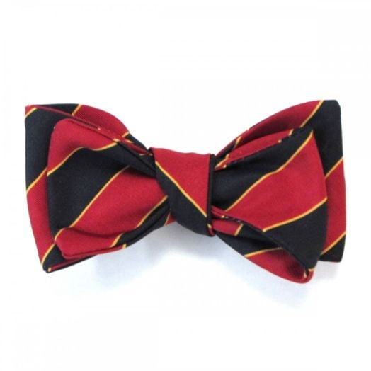 Atkinsons Irish Poplin Bow Tie - Regimental Stripe - Lothians and Border Horse Yeomanry (73256)