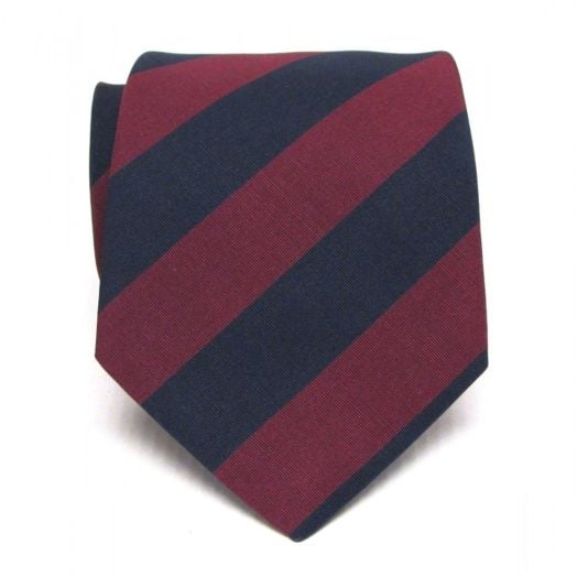 Atkinsons Irish Poplin Necktie - Regimental Stripe - Grenadier Guards (73222)