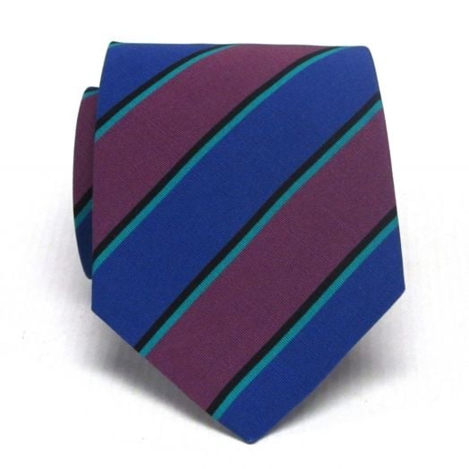 Atkinsons Irish Poplin Necktie - Regimental Stripe - Royal Army Education Corps (52808)
