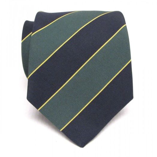 Atkinsons Irish Poplin Necktie - Regimental Stripe - Somerset Light Infantry (106362) (Extra Long)