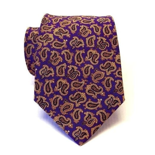 Atkinsons Irish Poplin Paisley Necktie - Ppl1(54234)