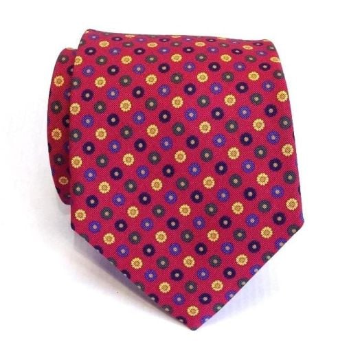 Atkinsons Irish Poplin Print - Red1 ( 54237)
