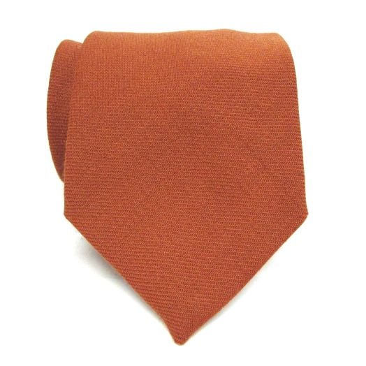 Atkinsons Wool Challis Necktie - Solid - Denim (092747)