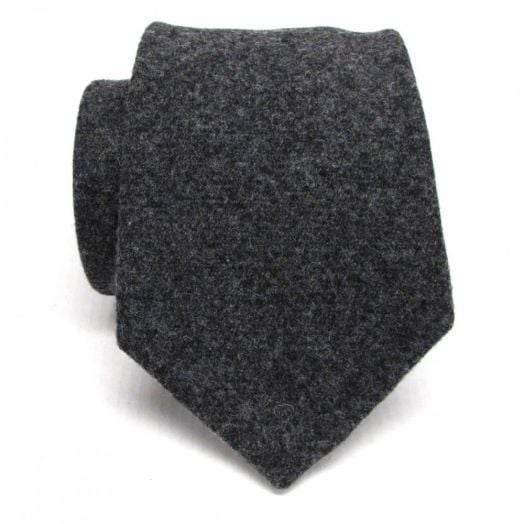 Atkinsons Shetland Wool Tie - Charcoal (73292)