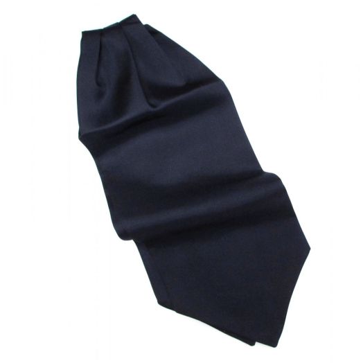 Atkinsons Silk Ascot - Solid - Navy (85534)
