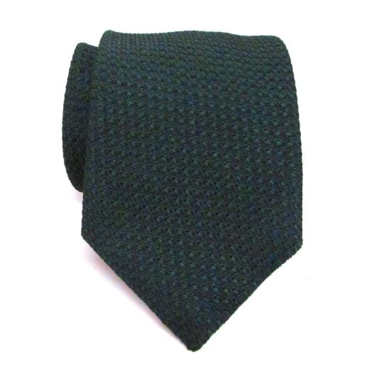 Atkinsons Silk Grenadine Necktie - Tartan Green - Extra Long (099506)