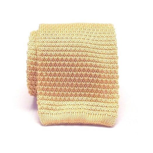 Atkinsons Silk Knit Necktie - Gold (44724)