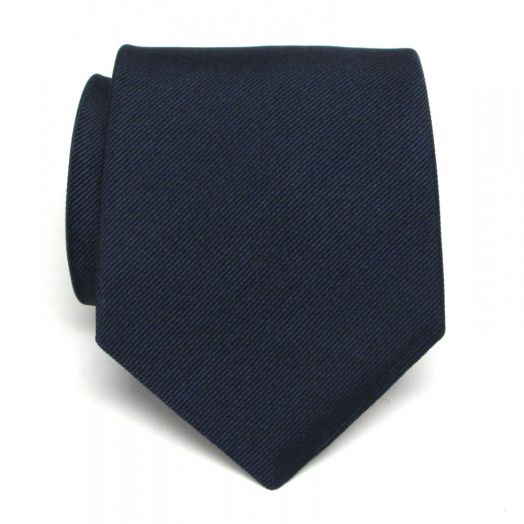 Atkinsons Woven Silk Twill Tie - Solid - Navy (69269)